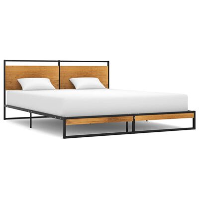 vidaXL Рамка за легло, метал, 160x200 см