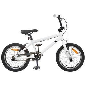 vidaXL BMX Велосипед 20 инча за деца над 9 години Бяло