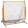 vidaXL Бейзболна мрежа за спортни тренировки, черна, 174x76x158,5 см