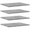 vidaXL Рафтове, 8 бр, бетонно сиви, 40x50x1,5 см, инженерно дърво