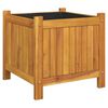 vidaXL Градинска кашпа с вложка 42x42x40 см масивна акация
