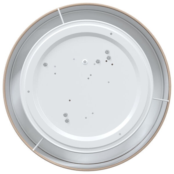 vidaXL Таванна лампа с прожектори Таупе 38 x 38 x 13,5 см текстил