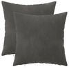 vidaXL Калъфка за възглавница 2 pcs HEERLEN Тъмносиво 45 x 45 cm