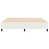 vidaXL Платформено легло Крем 180 x 200 cm текстил