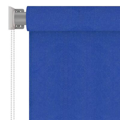 vidaXL Външна роло щора, 60x230 см, синя, HDPE