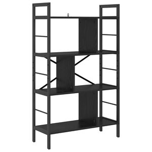 vidaXL Рафт за книги 7 нива 75 x 30 x 123,5 см Инженерна дървесина