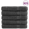 vidaXL Премиум кърпи SOLUND 25 бр антрацит 100x200 см 600 gsm