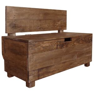 vidaXL Пейка, махагоново дърво масив, 86х40х60 см