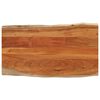 vidaXL Плот за маса, 100x60x3,8 см, правоъгълен, акация масив, жив ръб