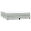 vidaXL Боксспринг легло без матрак, светлосиво, 180x220 см, кадифе