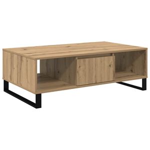 vidaXL Масичка за кафе Дъб 104 x 60 x 35 см Инженерна дървесина