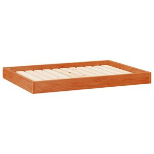 vidaXL Кучешко легло 101,5 x 74 x 9 см Солиден бор