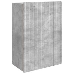 vidaXL Стенно шкафче Бетонно сиво 66 x 34,5 x 92 см