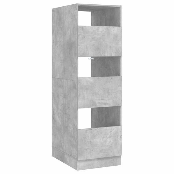 vidaXL Мивка за пране с врата Бетонно 50 x 68 x 162 см Инженерно дърво