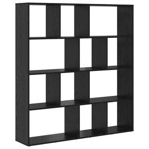 vidaXL Шкаф за книги 12 нива 132 x 29 x 141,5 см Инженерна дървесина