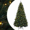 vidaXL Изкуствено коледно дърво с хингед 270 см 600 LED светодиода