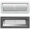 vidaXL Прозорец за мазе RISOR 110 x 40 cm PVC и стъкло Антрацит