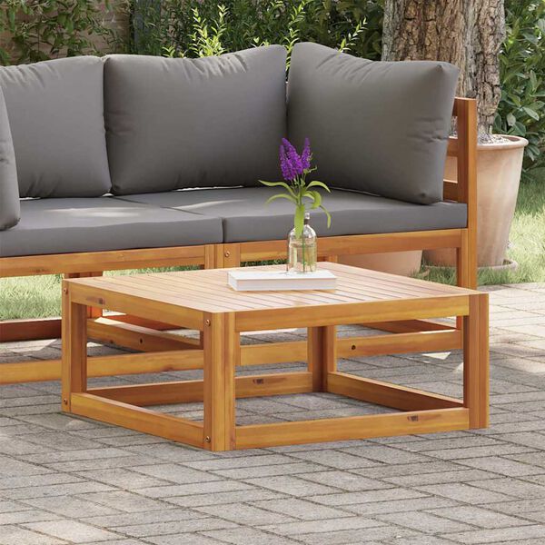 vidaXL Маса за кафе, 68x68x29 см, акациево дърво масив