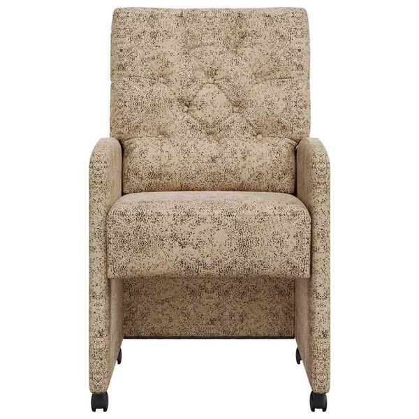 vidaXL Столове с Колела с колела 2 pcs Светлосиво 58 x 67 x 97 см