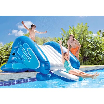 Intex Надуваема водна пързалка "Kool Splash" синя