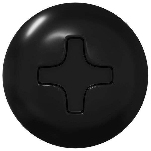 vidaXL Нокът за пробиване 2 pcs Черно M4 x 28 мм Стомана