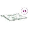 vidaXL Възглавници за столове, 4 бр, на листа, 50x50x4 см, плат