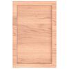 vidaXL Стенен рафт светлокафяв 40x60x(2-6) см обработен масивен дъб