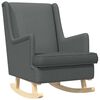 vidaXL Люлеещ се стол Тъмен сив 62 x 80 x 85 см текстил