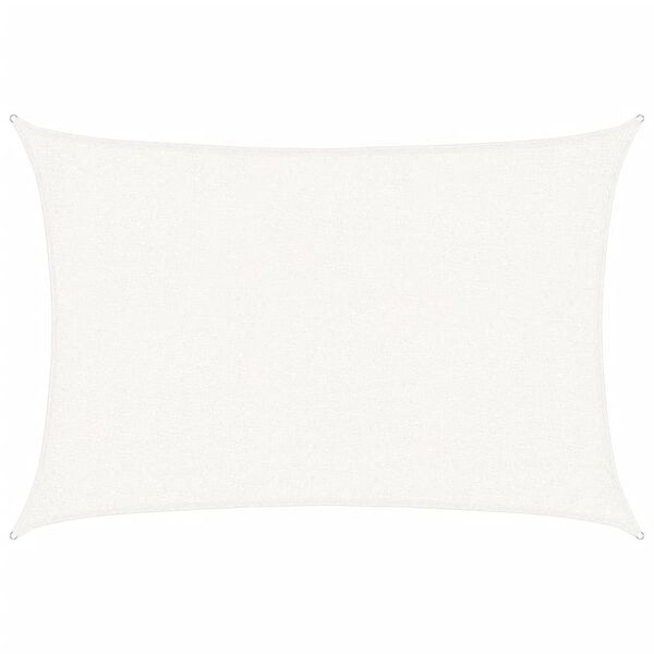 vidaXL Платно-сенник, 160 г/м&sup2;, бяло, 2x2,5 м, HDPE