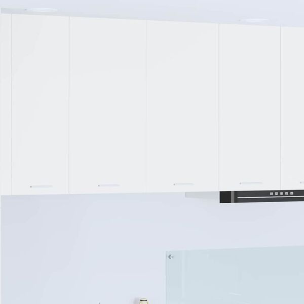 vidaXL Висящ шкаф със съхранение Бяло 80 x 31 x 80 см Инженерно дърво