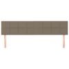 vidaXL Табла за легло, бежово, 180x5x78/88 см, плат