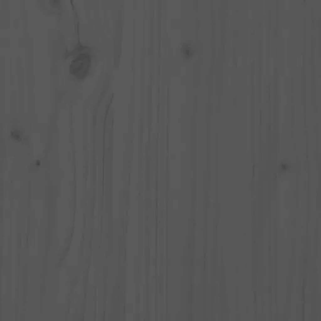vidaXL ТВ шкаф, сив, 176x37x47,5 см, бор масив