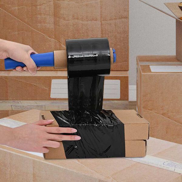 vidaXL Стреч фолио 50 бр. черно 23 µm 10 cm x 150 m