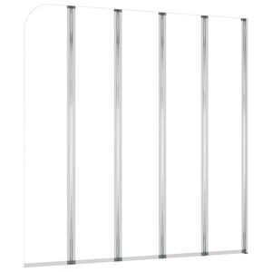 vidaXL Душ кабина, 120x140 см, закалено стъкло, прозрачна