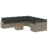 vidaXL Patio Sofa Set 10-местни Grey