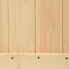 vidaXL Плъзгаща врата с монтажни части, 90x210 см, борово дърво масив