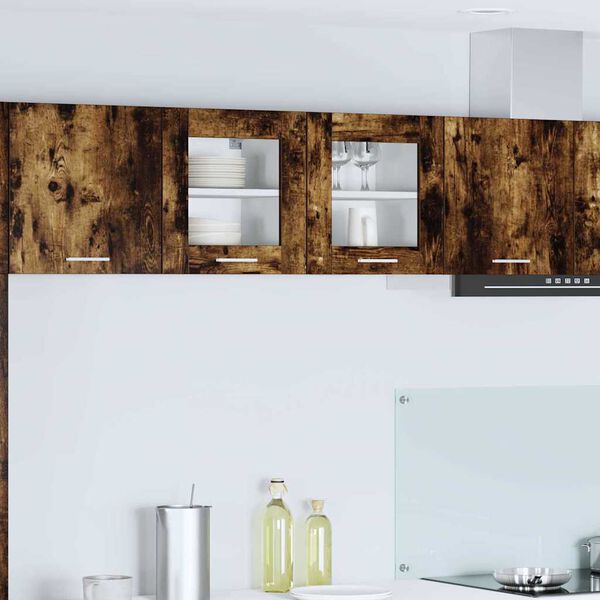 vidaXL Висящ шкаф с врата Димян дъб 40 x 31 x 40 см Инженерно дърво