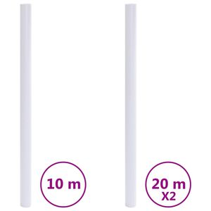 vidaXL Фолиа за прозорци матирани прозрачно сиви PVC