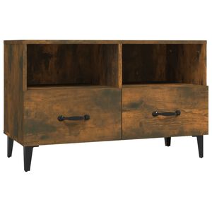 vidaXL ТB шкаф, опушен дъб, 80x36x50 см, инженерно дърво