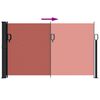 vidaXL Прибираща се странична тента, теракота, 120x600 см