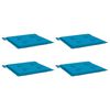 vidaXL Възглавници за столове 4 бр сини 50x50x4 см Оксфорд плат