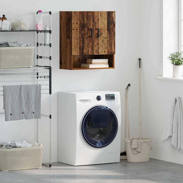 vidaXL Стенен шкаф старо дърво 60 x 31 x 70 см Инженерно дърво