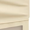 vidaXL Сгъваема парти палатка със странични стени, кремава, 3x3 м