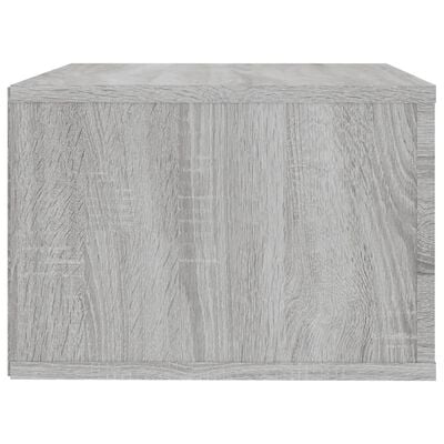 vidaXL Нощни шкафчета за стенен монтаж, 2 бр, сив сонома, 50x36x25 см