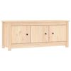 vidaXL Шкаф за обувки, 110x38x45,5 см, бор масив
