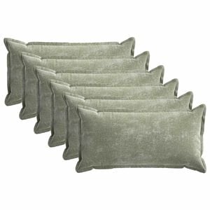 vidaXL Калъфка за възглавница 6 pcs HOUTEN Зелено 40 x 80 cm