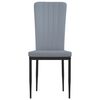 vidaXL Трапезни столове, 2 бр, светлосиви, кадифе
