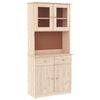 vidaXL Висок шкаф ALTA, 77x35x165 см, борово дърво масив
