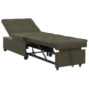 vidaXL Диван легло Военнозелено 194 x 67 x 82 см Тъкан Huahua