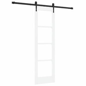 vidaXL Преплъзваща се врата Бяло 61 x 198,5 см
